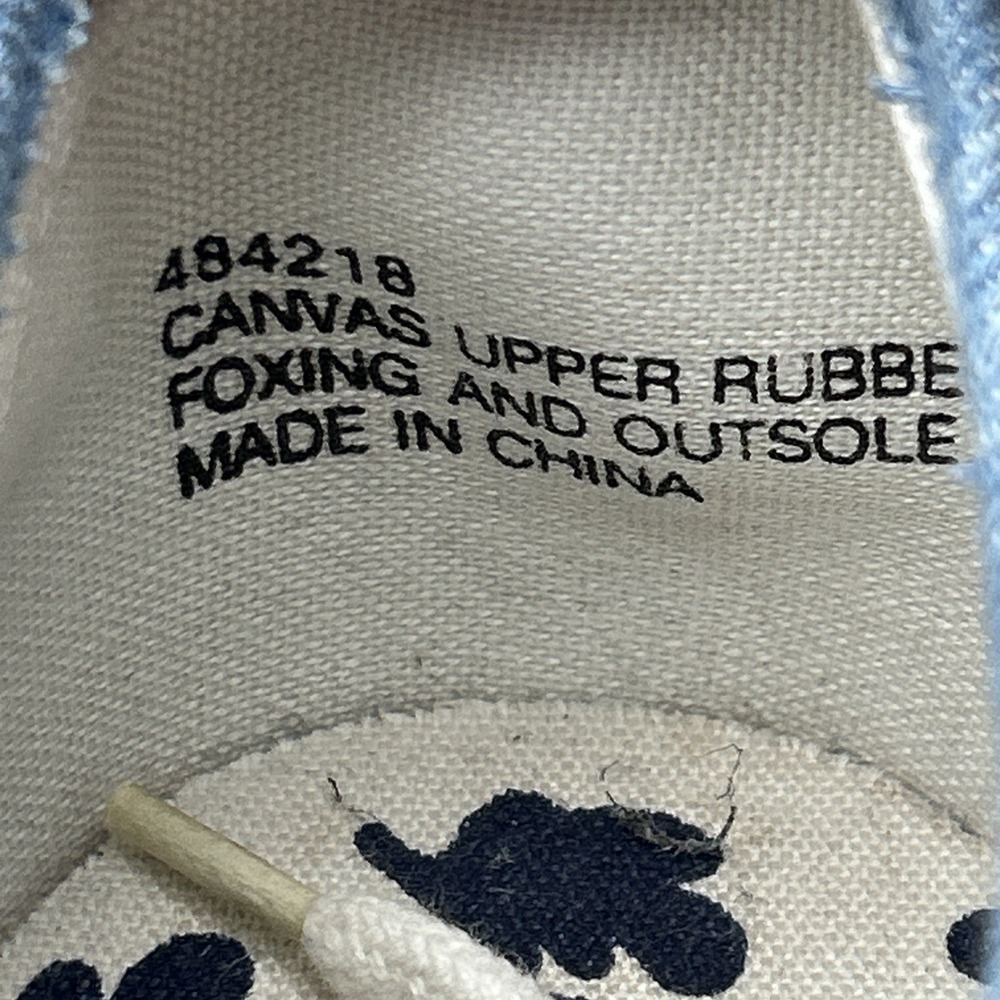 Disney Winnie The Pooh Works Tiger 90s Denim Canvas Embroidered Shoes Sz 7.5 New - Picture 13 of 16